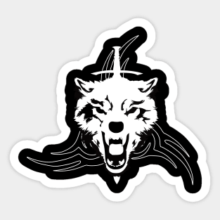 Savage viking wolf Sticker